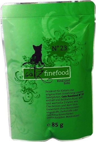 Catz Finefood No.23 Kapsička - hovězí & kachna pro kočky 85 g