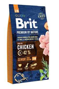 Brit Premium by Nature Dog Senior S+M 8 kg