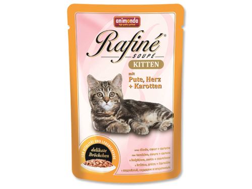 Animonda Rafine Soupe Kitten Kapsička - krůta & srdce & mrkev pro koťata 100 g