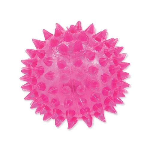 Hračka DOG FANTASY míček LED růžový 6 cm