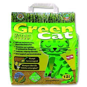 Green Cat hrudkující bezprašný kočkolit 12 l