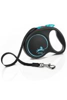 Vodítko FLEXI Black Design M pásek 5m/25kg růžová NEW (3)