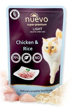 Nuevo Chicken&Rice Light - kapsička kuře&rýže pro kočky s nadváhou 85 g