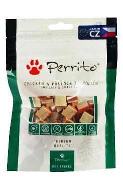Perrito Chicken & Pollock Sandwich pro kočky a malé psy 100 g