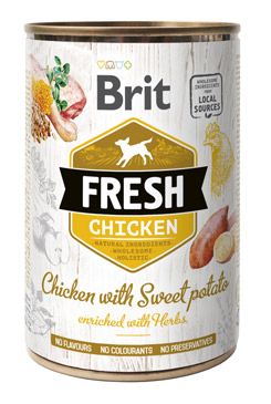 Konzerva BRIT Fresh Chicken with Sweet Potato 400g