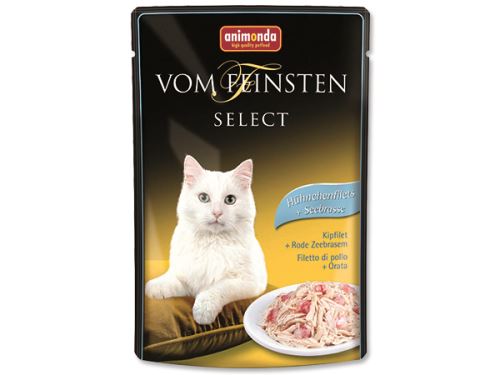 Animonda Vom Feinsten Select Kapsička - kuřecí filet & pražma pro kočky 85 g