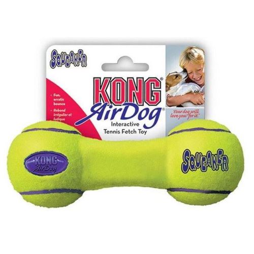 Kong Air Dog Tenis Činka tenisová pískací hračka pro psy vhodná pro aport - velikost M