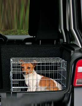 Trixie Kovová klec do auta se dvěma dvířky pro psy, 62x54x48 cm