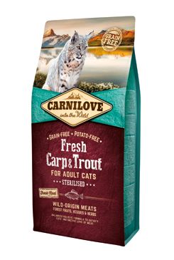 CARNILOVE Fresh Carp & Trout Sterilised for Adult cats 6kg