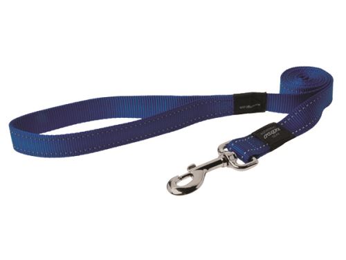 Rogz Utility Nylonové reflexní vodítko pro psy modré - velikost M, 1,8 mx1,6 cm