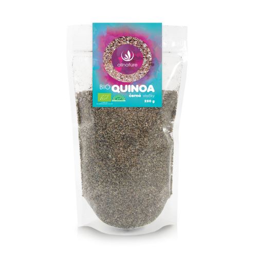 Allnature Quinoa černá vločky BIO 250 g