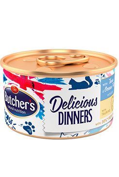 Butcher's Cat Class.Delic.Dinners tuňák+ryby konz85g