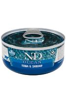 N&D CAT OCEAN Adult Tuna & Shrimp 70g