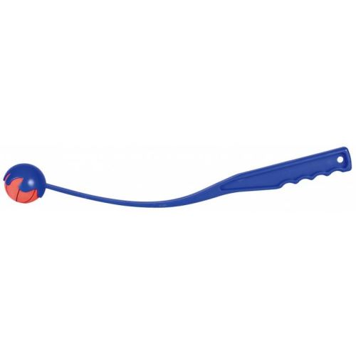 Trixie Katapult s mechovým míčem pro psy modrý - velikost M, délka 50 cm, prům. 5,5 cm
