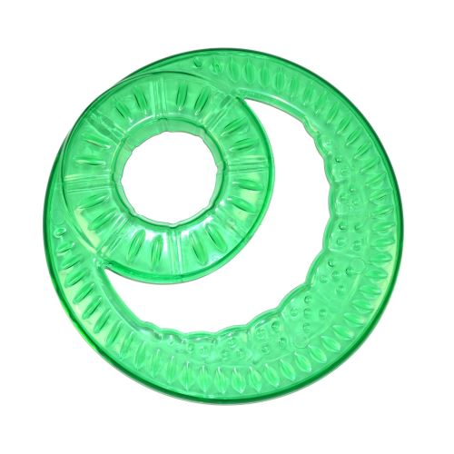 Frisbee - létající talíř s otvorem Argi - zelený - 23,5 cm