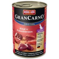 Animonda Gran Carno Senior Konzerva - kuře & krůtí srdce 400 g