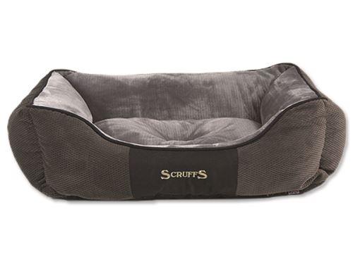 Scruffs Chester Box Bed Pelíšek šedý - velikost L, 75x60 cm