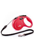 Vodítko FLEXI Classic NEW M lanko 5m/20kg červená (2)