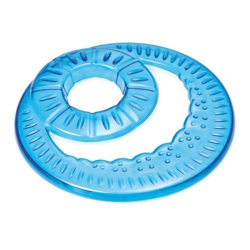 Frisbee - létající talíř s otvorem Argi - modrý - 23,5 cm