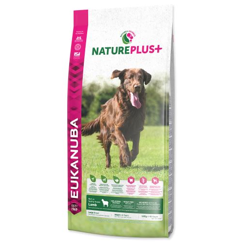 EUKANUBA Nature Plus+ Adult Large Breed Rich in freshly frozen Lamb