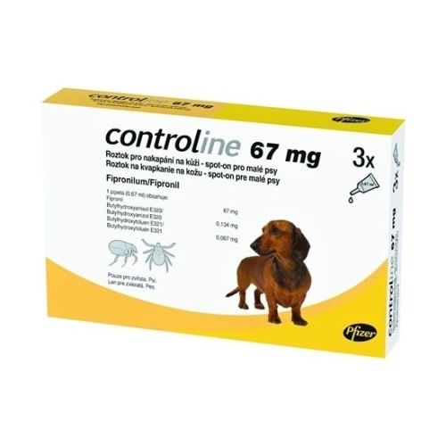 Controline Antiparazitní pipeta pro psy, 3 ks