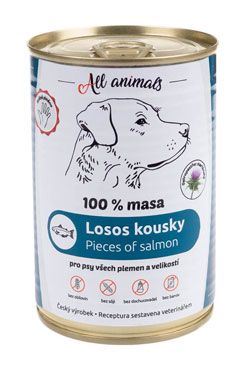 All Animals DOG losos kousky 100g