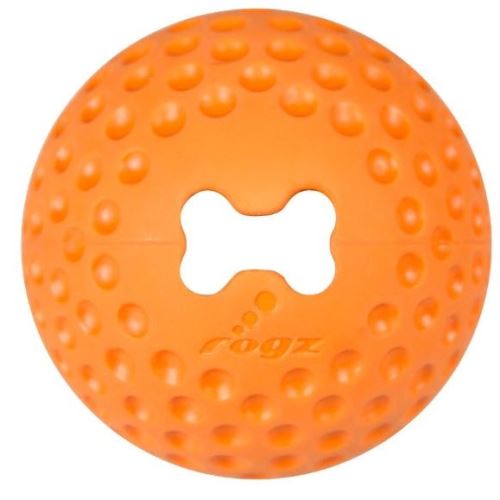 Rogz Gumz gumový míček pro psy plnicí oranžový