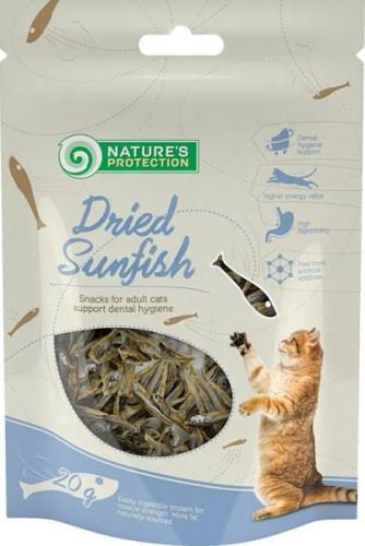 Nature's Protection Cat Snack sušené rybicky 20 g